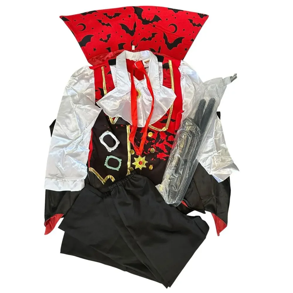 Spooktacular Creations Deluxe Vampire Halloween Costume Boy's Size S 5-7 Years